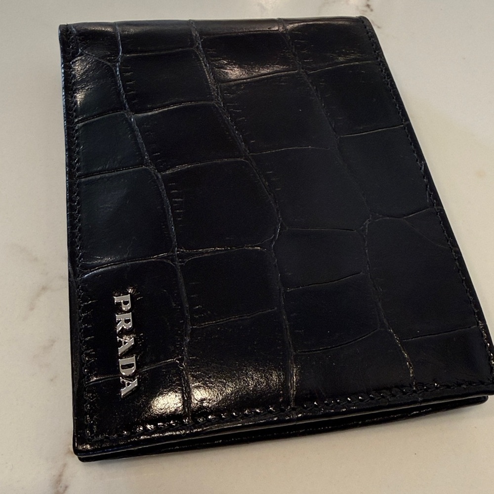 Prada Crocco Bifold Wallet - Picture 3 of 16